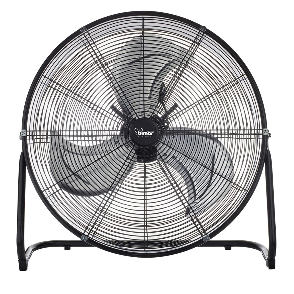 Bimar Ventilatore Pavimento Industriale VI63 60cm Nero Opaco 3 Velocità Potenza Alta Prestazioni