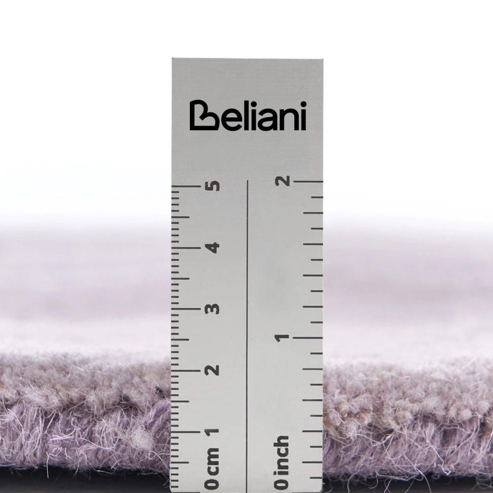 Tappeto in lana a forma di fiore viola 140 x 140 cm camera da letto cameretta