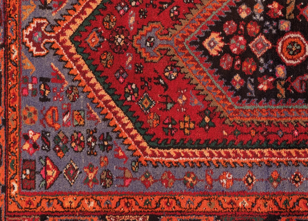 Tappeto Antiscivolo Stampa Digitale Linea Emozioni D'Oriente Dis. Mossul Rosso - 104x154 - Rosso