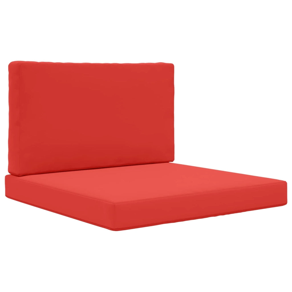 Cuscino per divano da esterno 2 pcs Rosso Poliestere