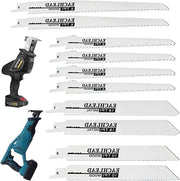 Set di lame per sega a rullo da 10 pezzi 6TPI-18TPI per legno - legno grezzo, legno bagnato, legno di carbonizzazione