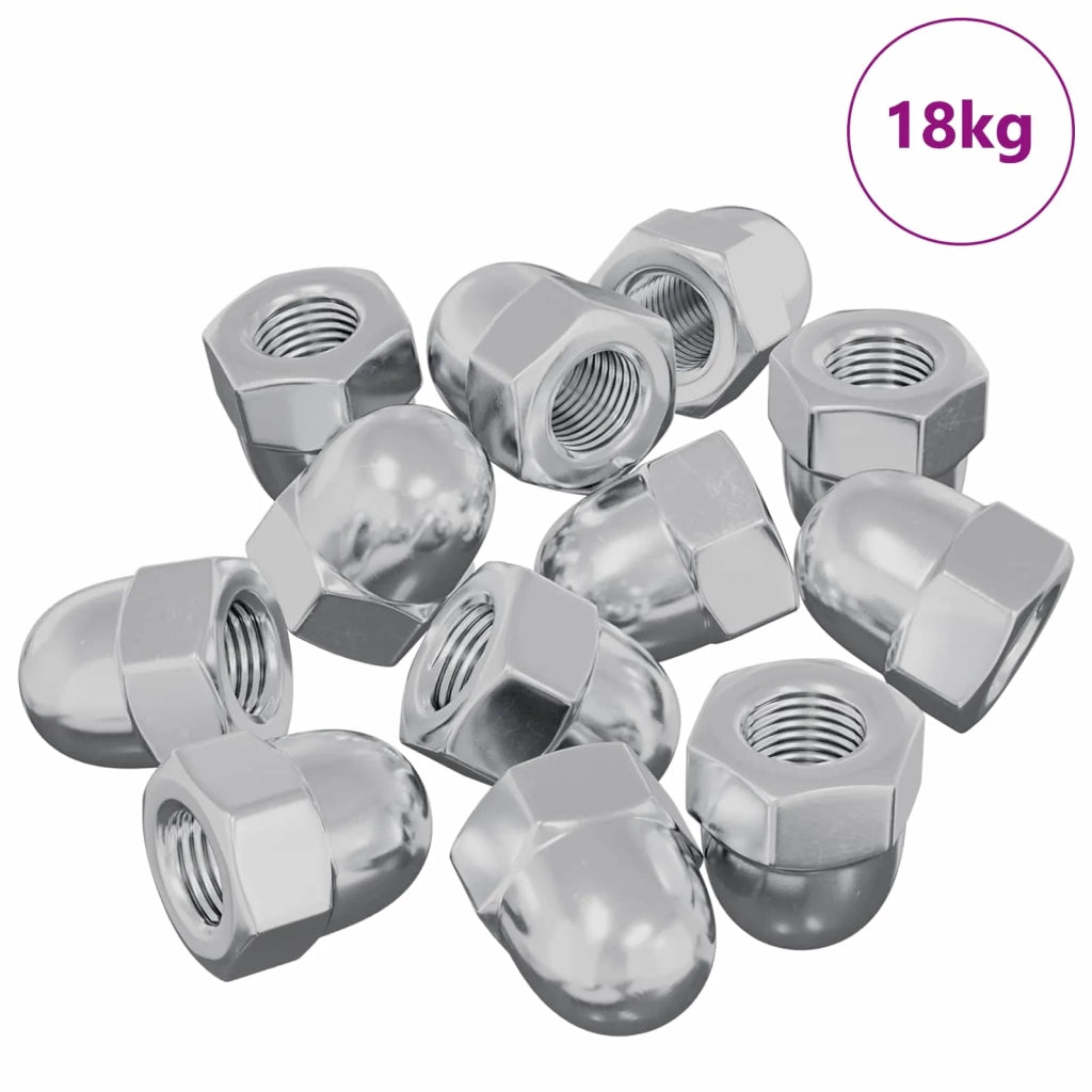 Dado 9574 pcs Argento M6 x 10 mm Ferro