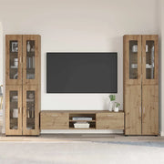 Set mobile TV FLORIN 3 pcs Rovere artigianale Legno multistrato