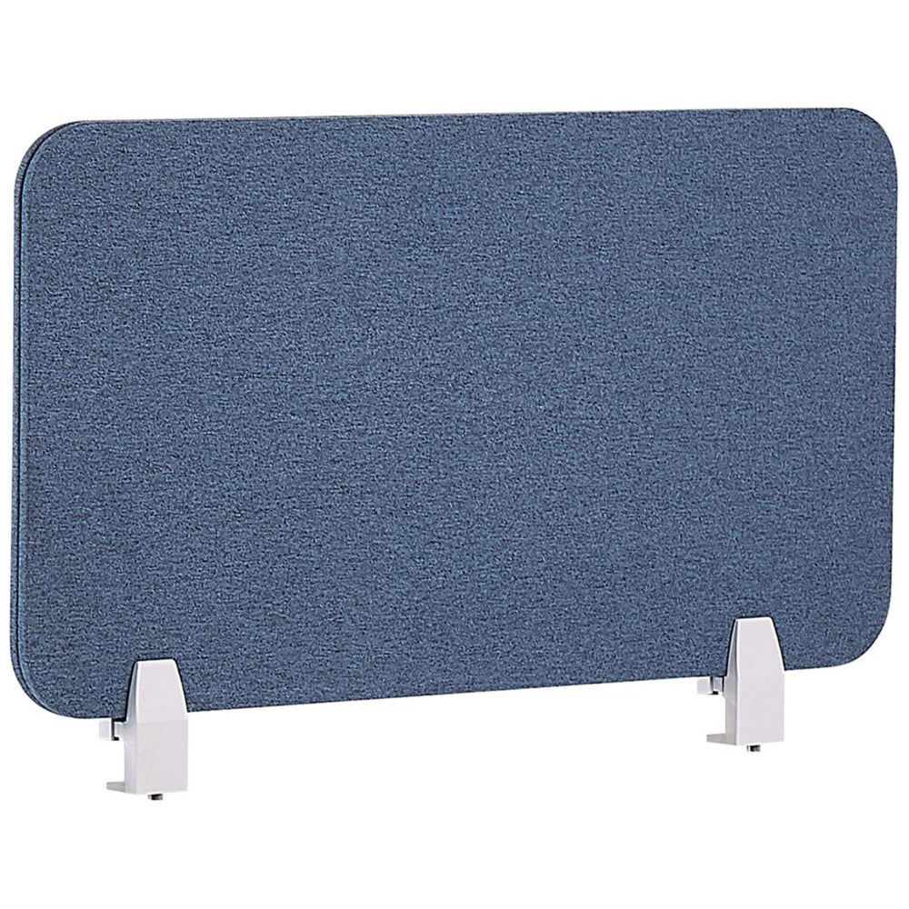 Pannello Divisorio Blu Fonoassorbente 72 x 40 cm in Plastica PET per Scrivania