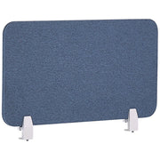 Pannello Divisorio Blu Fonoassorbente 72 x 40 cm in Plastica PET per Scrivania