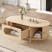 Tavolino da Caff¨¨ con Cassetto e Ripiano ¨C MINIMAL ¨C Legno, 100x50x36