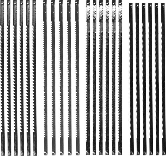 24 fogli di decoupage in acciaio inossidabile - legno plastica schiuma - 10 15 18 24 denti - spirale di riserva - resistente alla corrosione