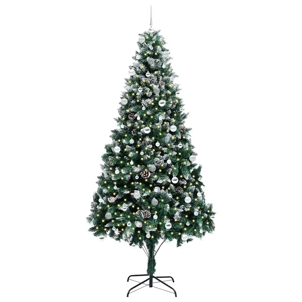 Albero di Natale artificiale con 300 LED Verde 240 cm 3396287