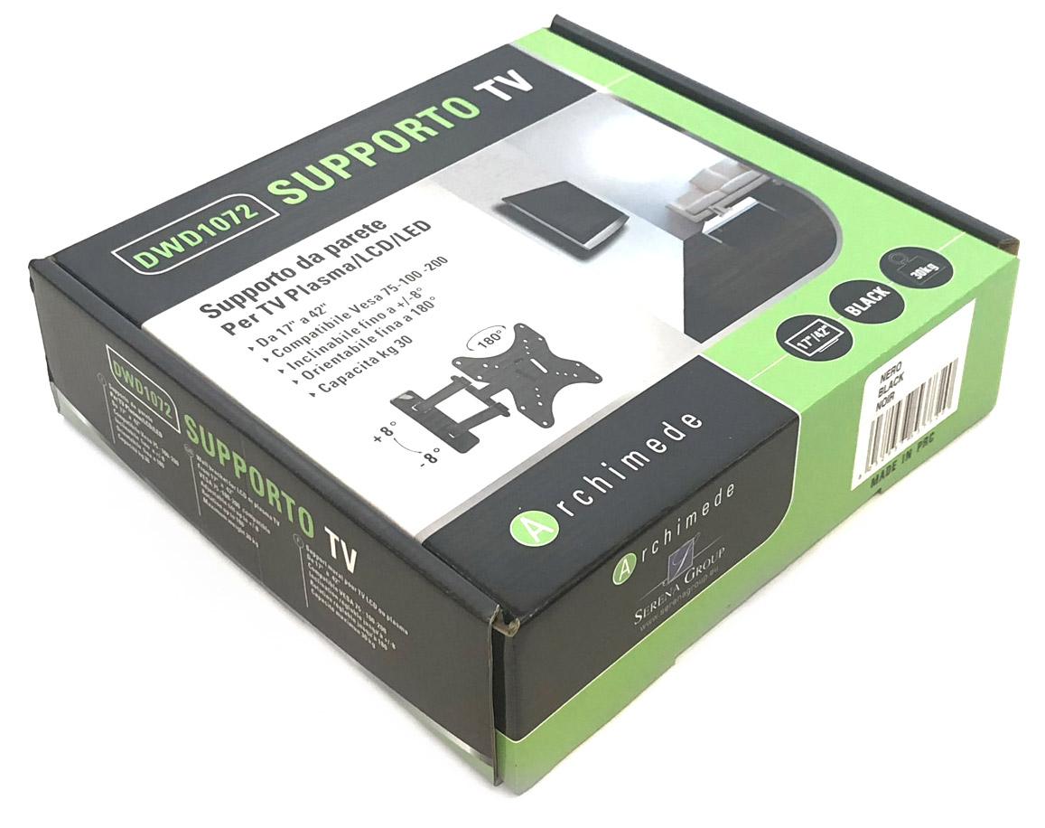 Supporto Inclinabile da Parete per TV 17-42 Pollici Max 30Kg Tosini DWD1072