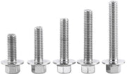 Bulloni a 5 punte con Flangia - Viti a testa - Costruzione e riparazione di macchine - Anello integrato - M6x16 mm - Argento