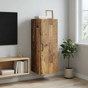 Mobiletto a muro Legno antico 33 x 34,5 x 90 cm 898933