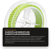 Laccio da pesca in nylon resistente 50m - sensibilità - acqua salata/dolce - 100% laccio intrecciato - struttura robusta - laccio da pesca