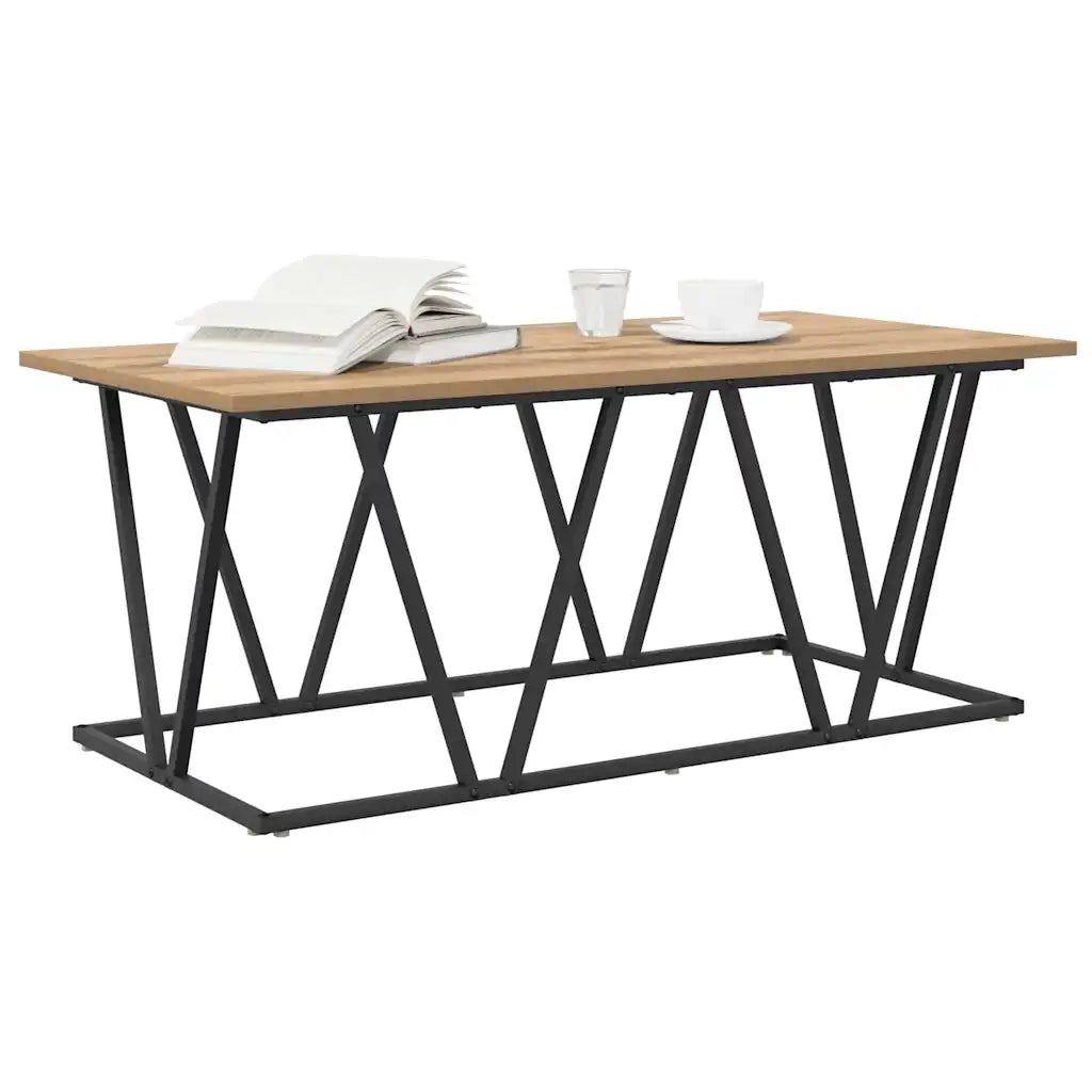 Tavolino da salotto Rovere artigianale 100 x 50 x 40 cm 869713