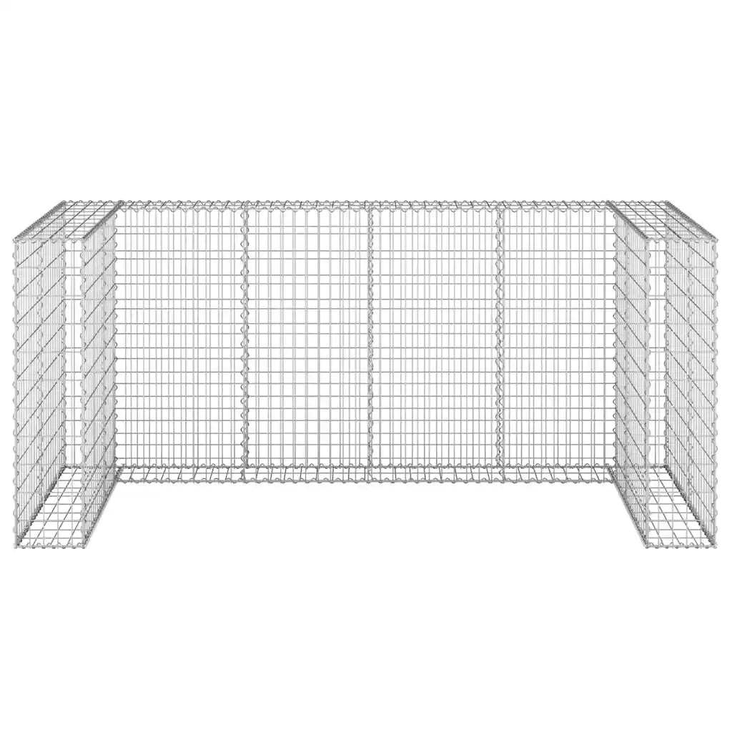 Gabbione per Bidoni in Acciaio Zincato 254x100x110 cm