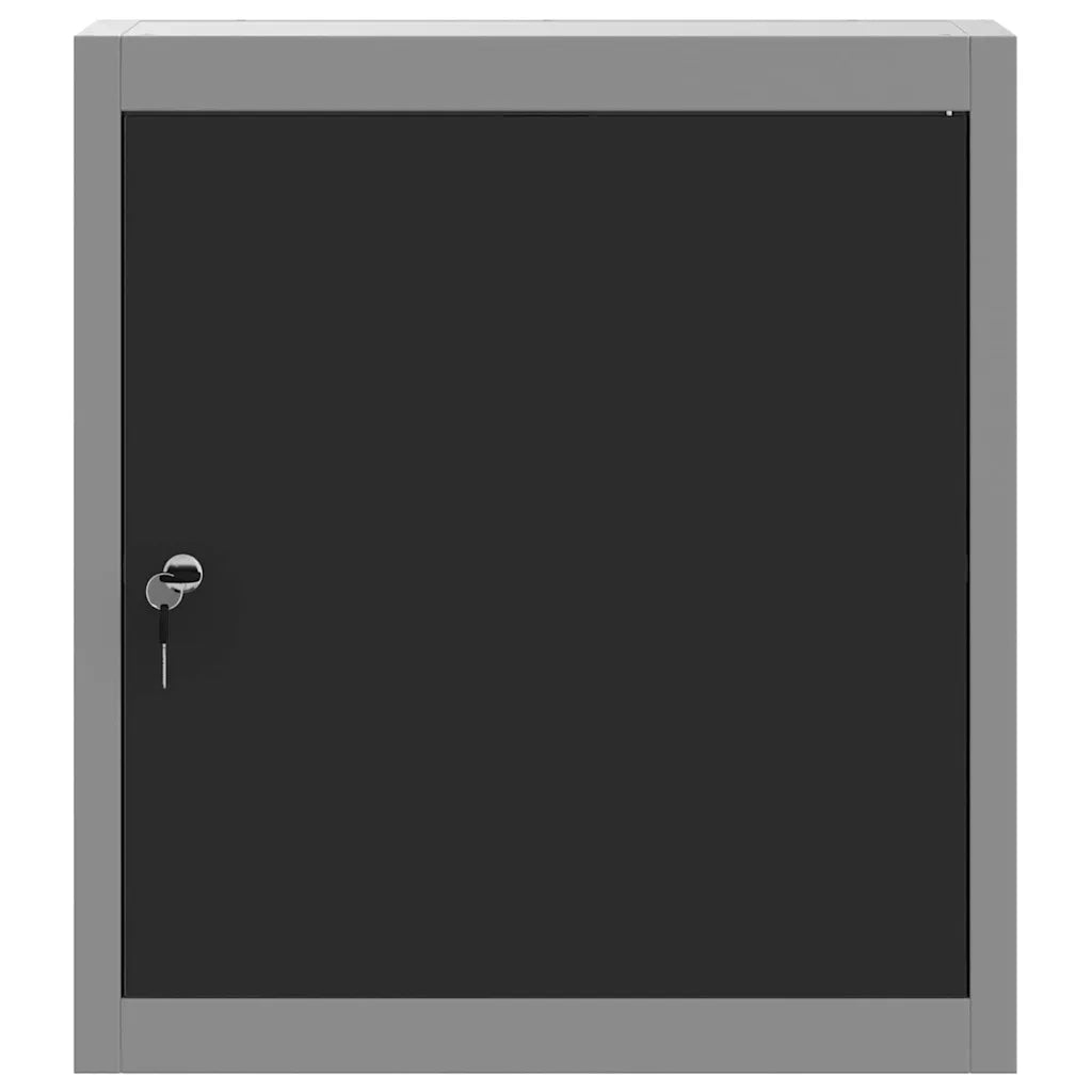 Mobile per attrezzi con blocco Nero e Grigio 50 x 20 x 55 cm 4103469