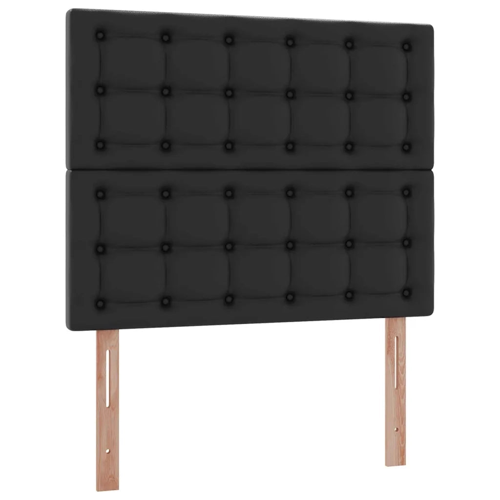 Letto con Contenitore Nero 120 x 200 cm Pelle Sintetica