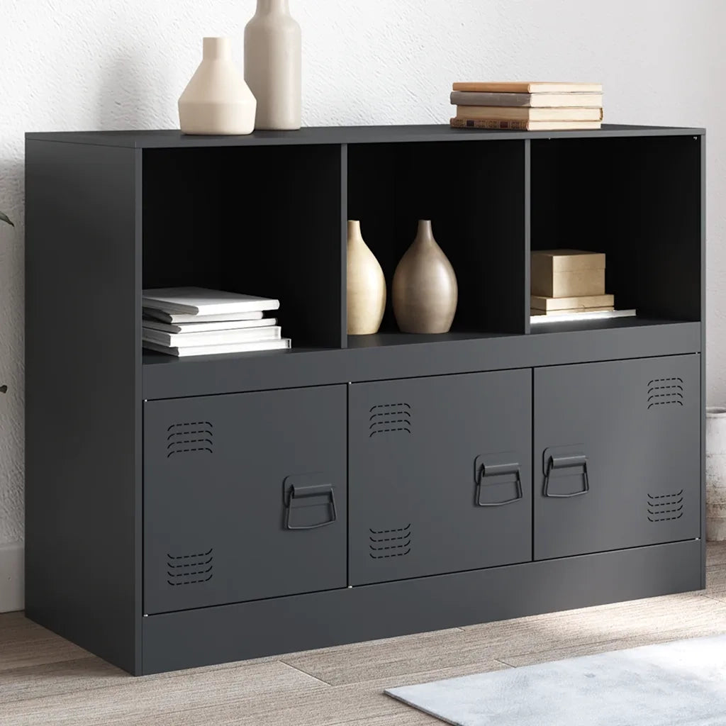 Credenza Antracite 99x39x73 cm in Acciaio 841789