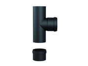 2pz raccordo a t per stufe a pellet col. nero opaco  (m/f) ï cm.10 cod:ferx.vit38572