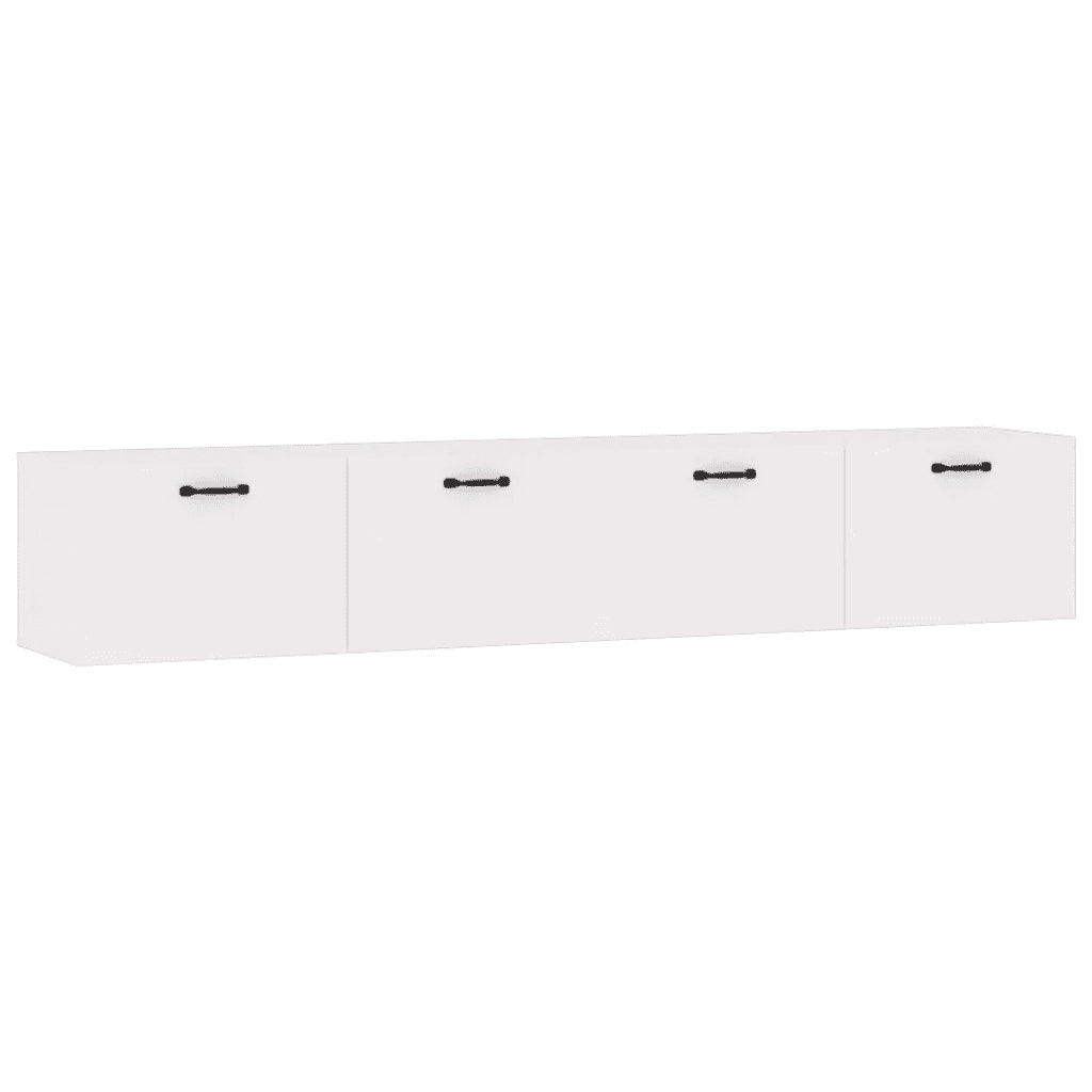 Mobili Parete 2 pz Bianco 100x36,5x35 cm in Legno Multistrato 3115668