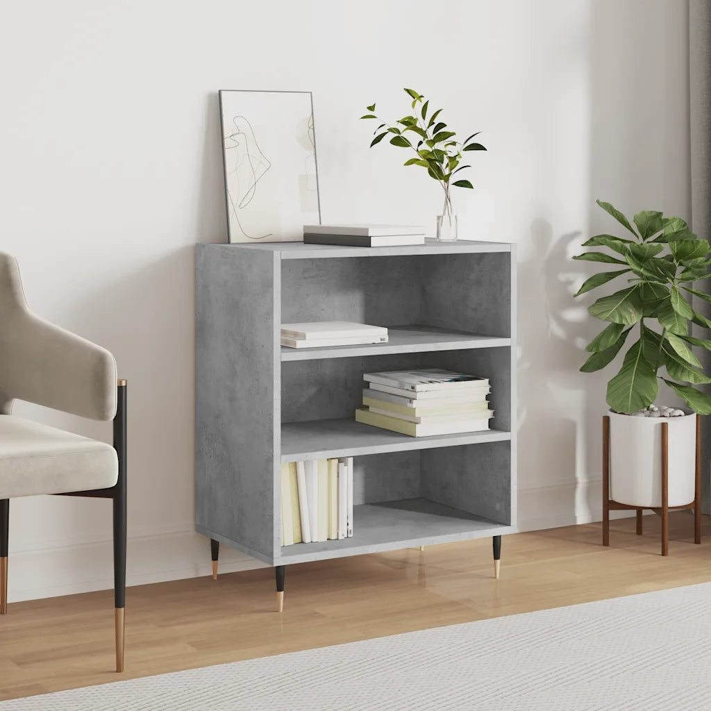 Credenza Grigio Cemento 57x35x70 cm in Legno Multistratocod mxl 128005