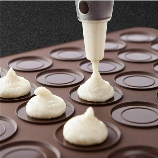 Piatto per macarons - Smalto antiscivolo in silicone - 38 x 28 cm