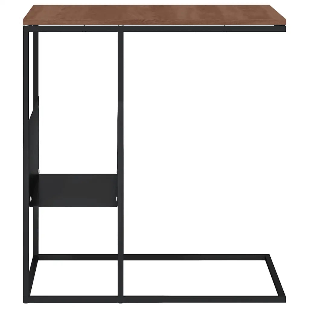 Tavolino Nero 55x36x59,5 cm Legno Multistrato cod mxl 62634