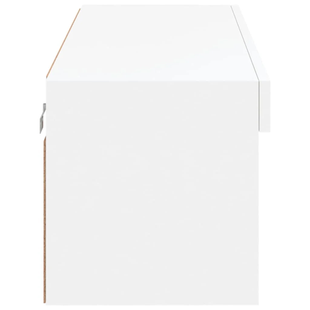 Mobile TV multimediale scaffale TV credenza mobile TV sala da pranzo soggiorno camera da letto con luci LED 100 x 30 x 30 cm bianco 02_0026505