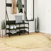 Tappeto Shaggy PAMPLONA a Pelo Lungo Moderno Oro Ã˜ 160 cm