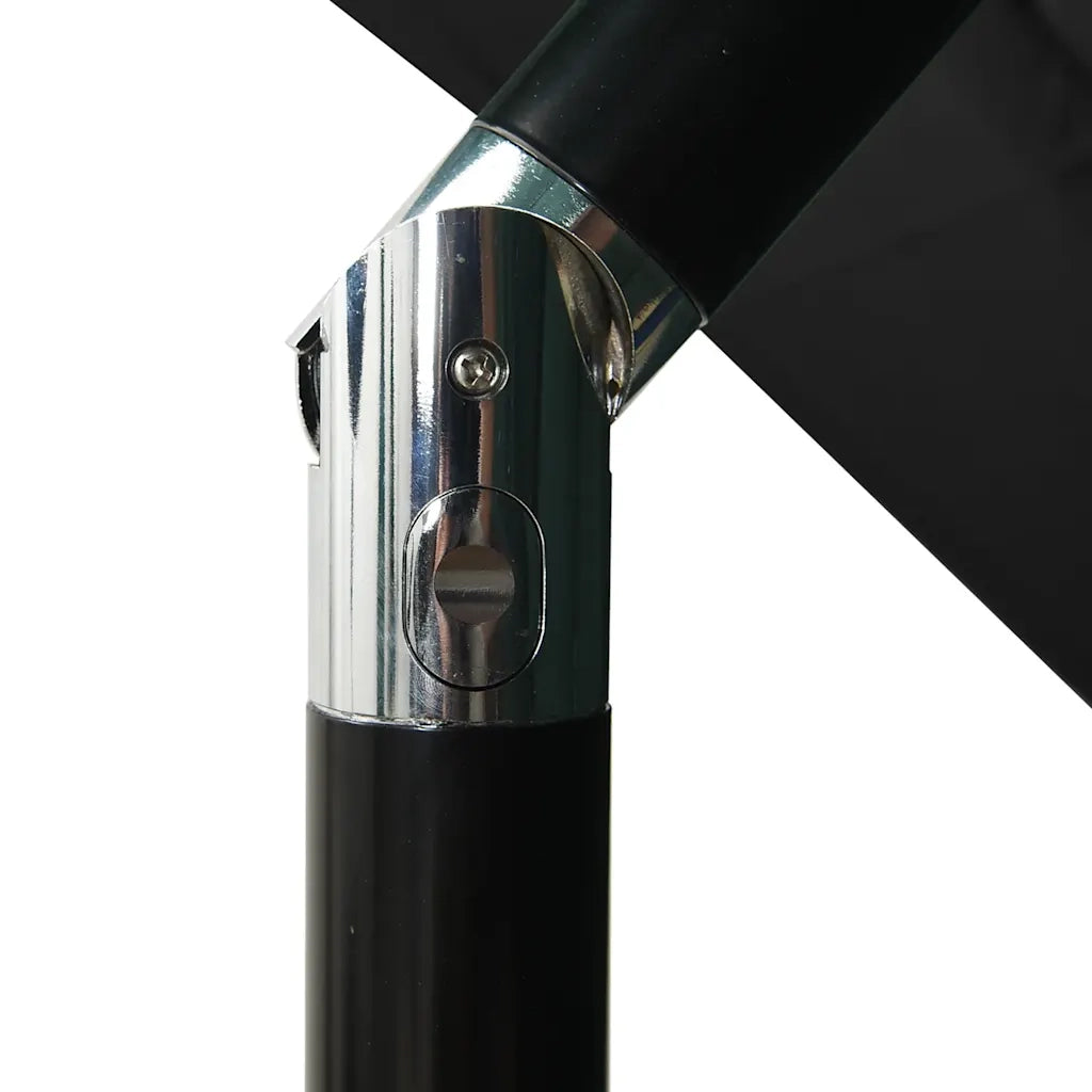 Ombrello | Parasolne a Sbalzo 3 Livelli Palo Alluminio 2,5x2,5 m Nero