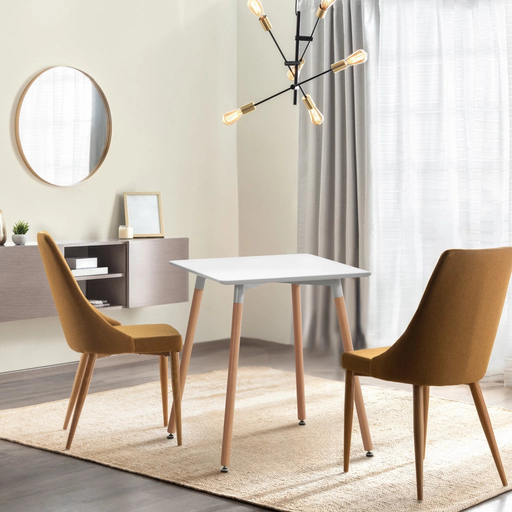 Tavolo Quadrato da Cucina Viborg bianco,60 cm