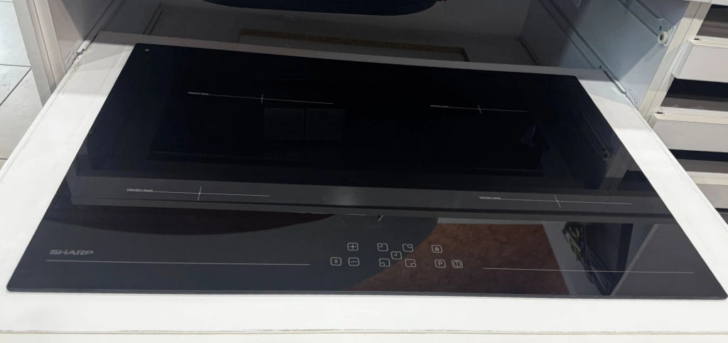 Sharp kh-7i37nsppi piano cottura a induzione, 78cm, nero, 4 zone di cottura, 9 livelli di potenza
