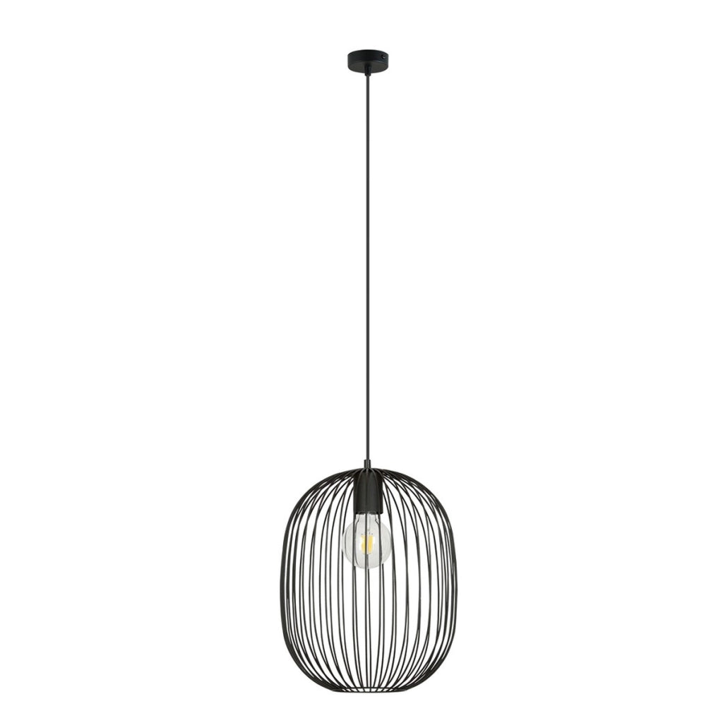 Lampada a sospensione ONYX in acciaio nero