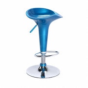 SGABELLO MODERNO DA BAR HARLAN IN METALLO DI COLORE BLU