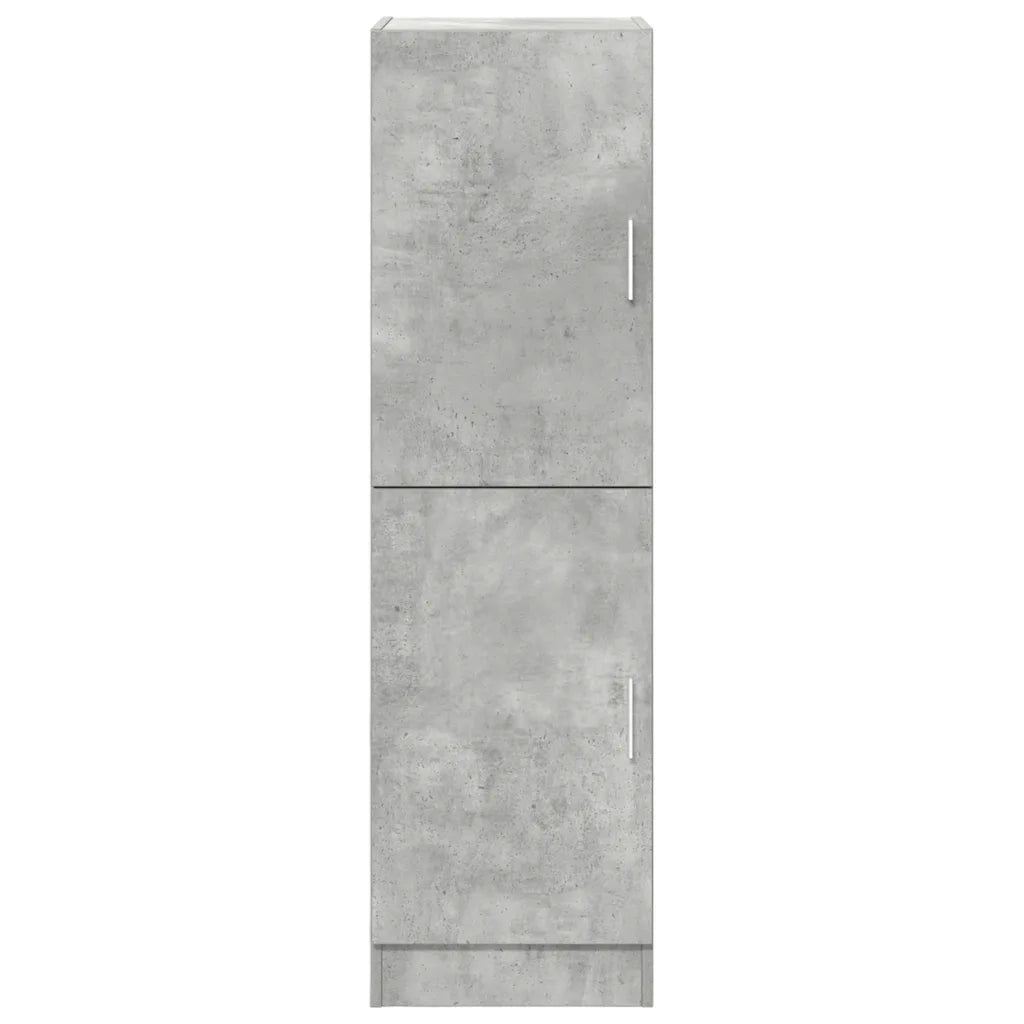 Mobile da cucina multifunzionale pratico contenitore 38 x 41,5 x 131,5 cm legno grigio cemento 02_0051305
