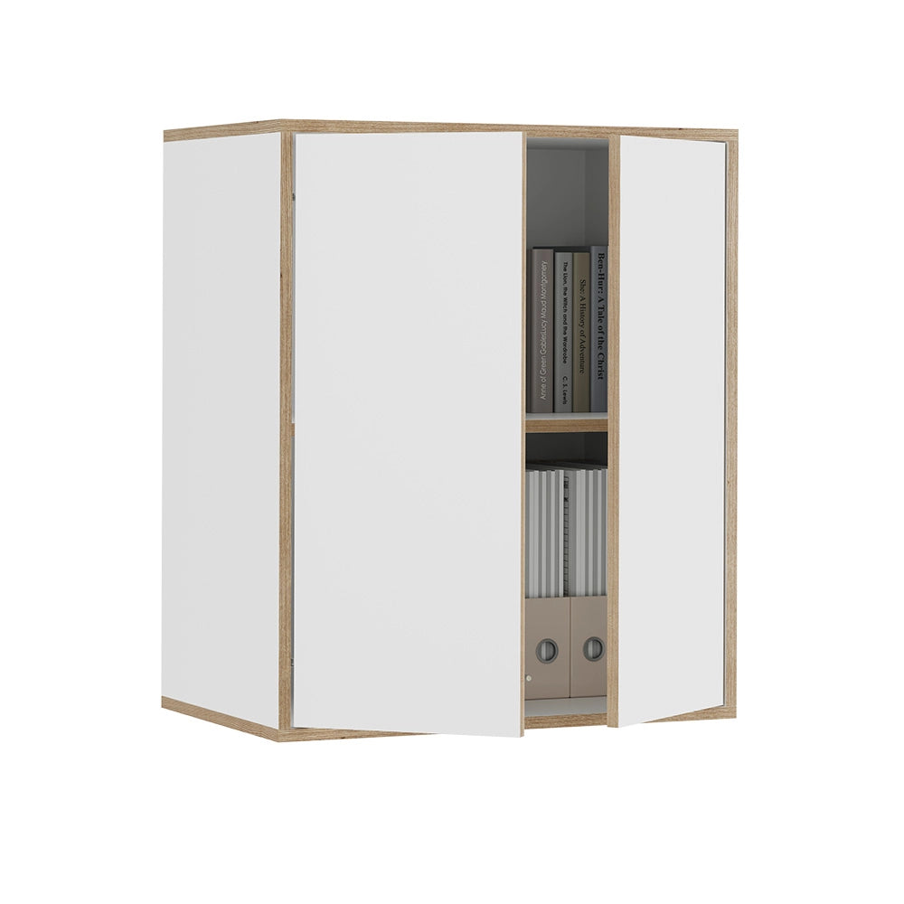 Vicco Libreria da parete Bianco 63 x 75 cm con 2 porte