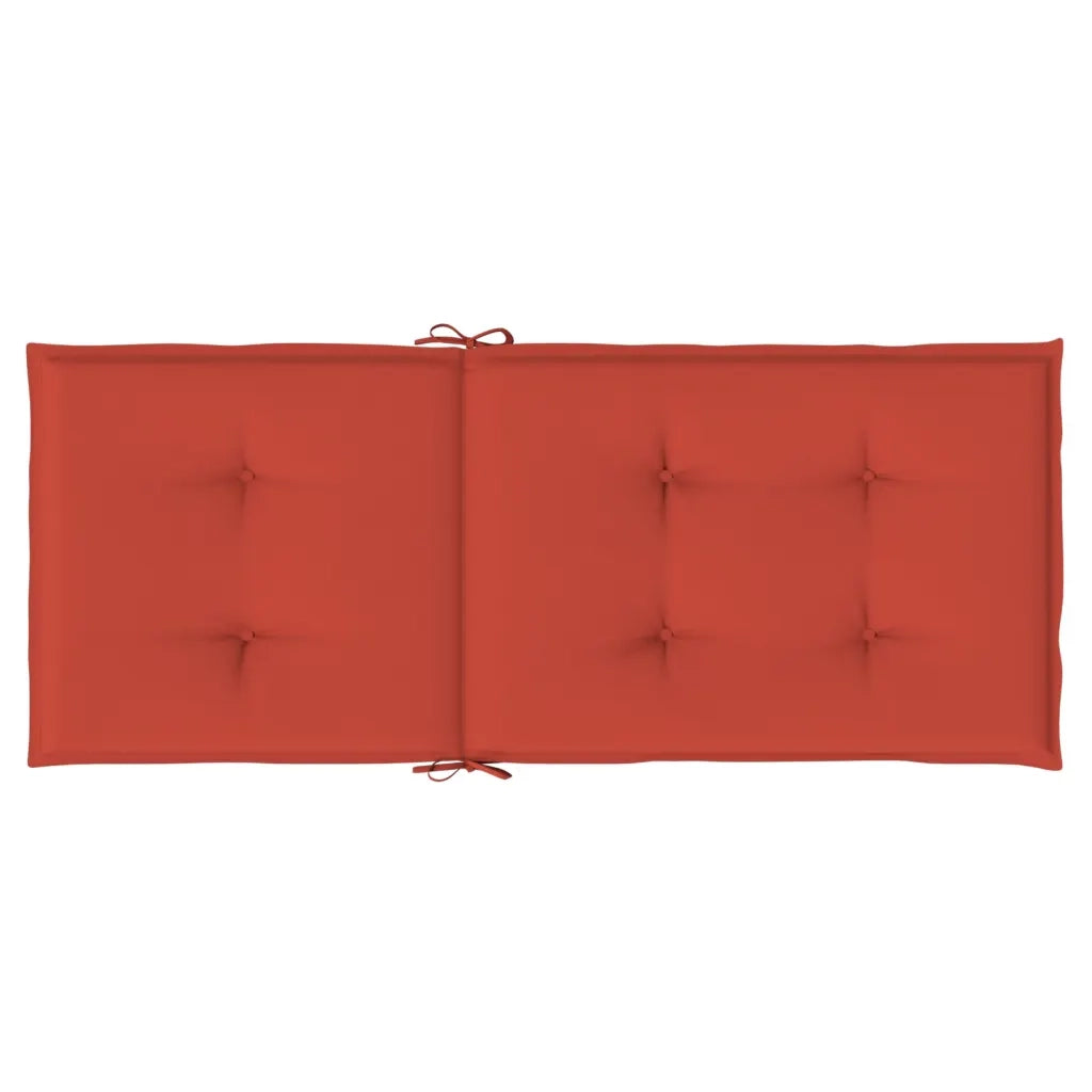 Cuscini Sedia Schiena Alta 6 Rosso MÃ©lange 120x50x4 Tessuto