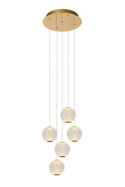 Lampada a sospensione Lucide Cintra LED 21W Ø32 ottone