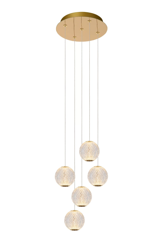 Lampada a sospensione Lucide Cintra LED 21W Ø32 ottone