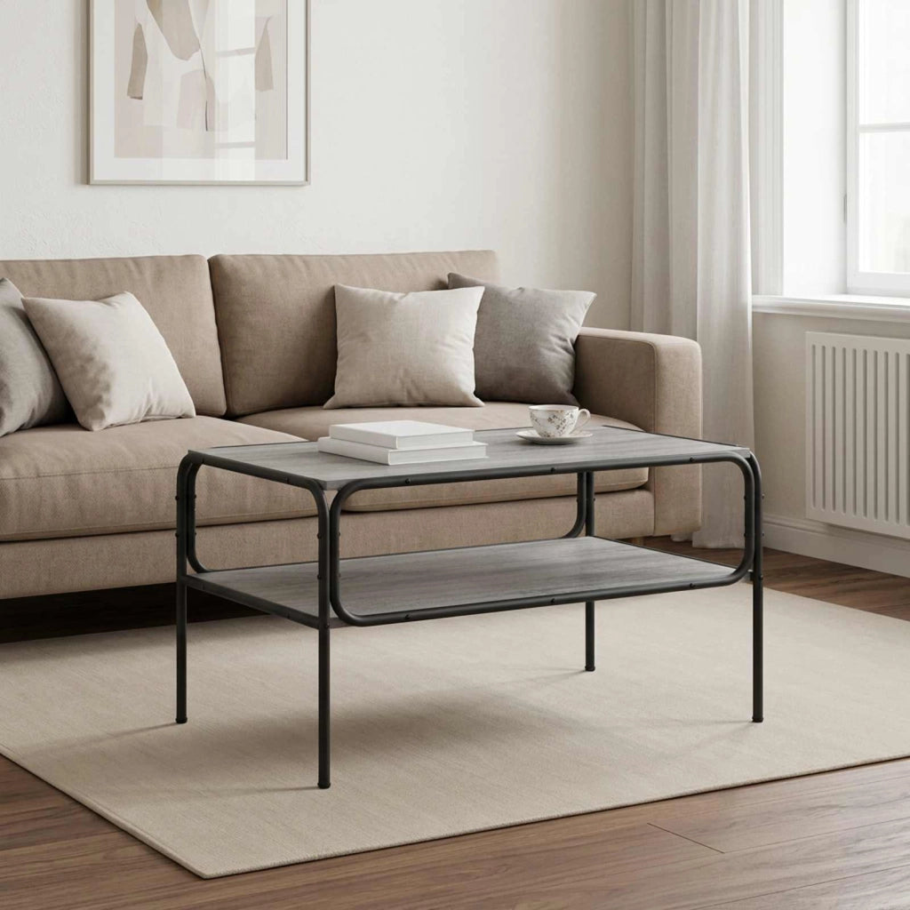 Tavolo laterale Sonoma grigio 100 x 50 x 46 cm 8013629
