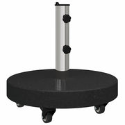 Base per ombrellone 30kg Nero Granito e Acciaio Inossidabile CFW6600728