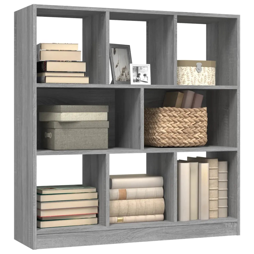 Libreria Grigio Sonoma 97,5x29,5x100 cm in Legno Multistrato 826379