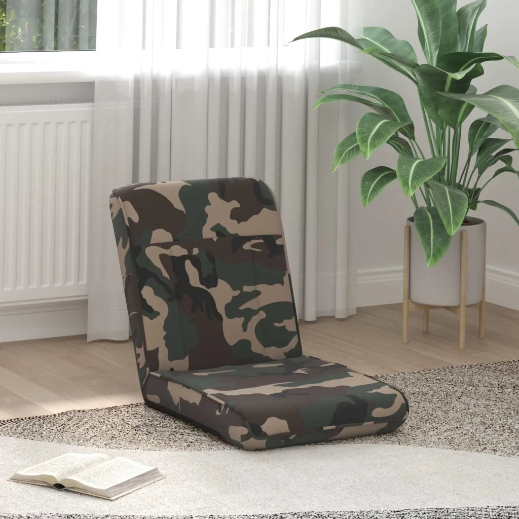 Sedia da Pavimento Verde militare 50 x 73 x 60 cm Tessuto 42028173