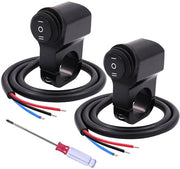 Guida motore 3 posizioni 12V per motori e scooter, interruttore ON-OFF-ON, acqua resistente, 2 pezzi
