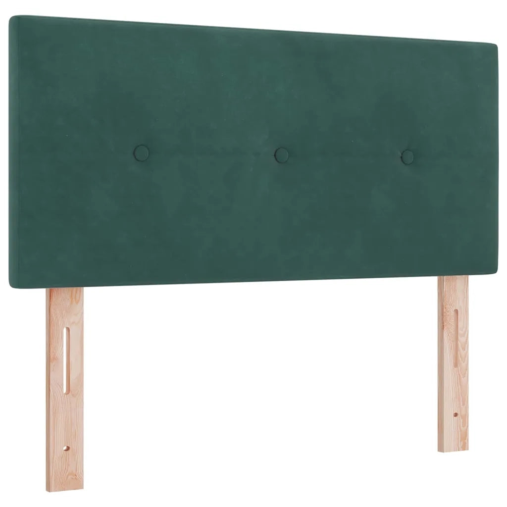 Testiera-Testata-Testiera Decorativa Verde Scuro 100 cm Pelle Sintetica 386821