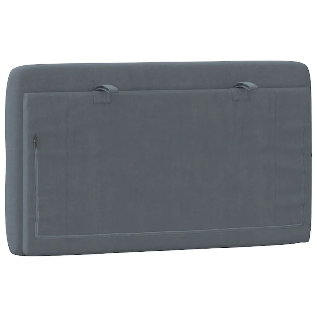 Cuscino Testiera Grigio Scuro 80 cm in Velluto CFW4935117