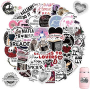 Set di Stickers da 50 - Romanticismo Oscuro - Stickers in PVC Idrorepellente - Stickers di Disegno Creativo - Stickers Estetici - Qualità di Stampatura Elevata - Stickers Decorativi