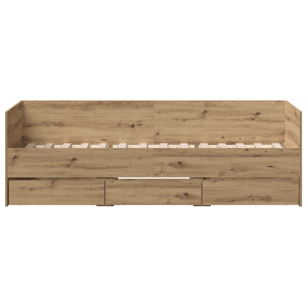 Daybed Rovere Artigianale Legno Ingegnerizzato 90 x 190 cm