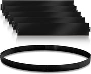 Barriera di confine per erba e radici, metallo galvanizzato, perimetrale, nero, 100x15cm, 30m