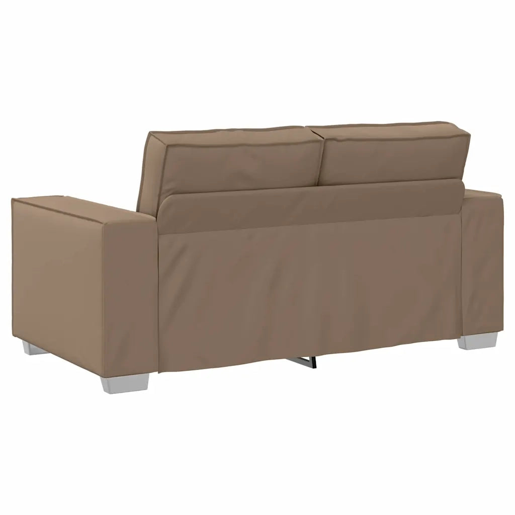 Divano a due posti Cappuccino 160 cm Pelle Sintetica 4105049