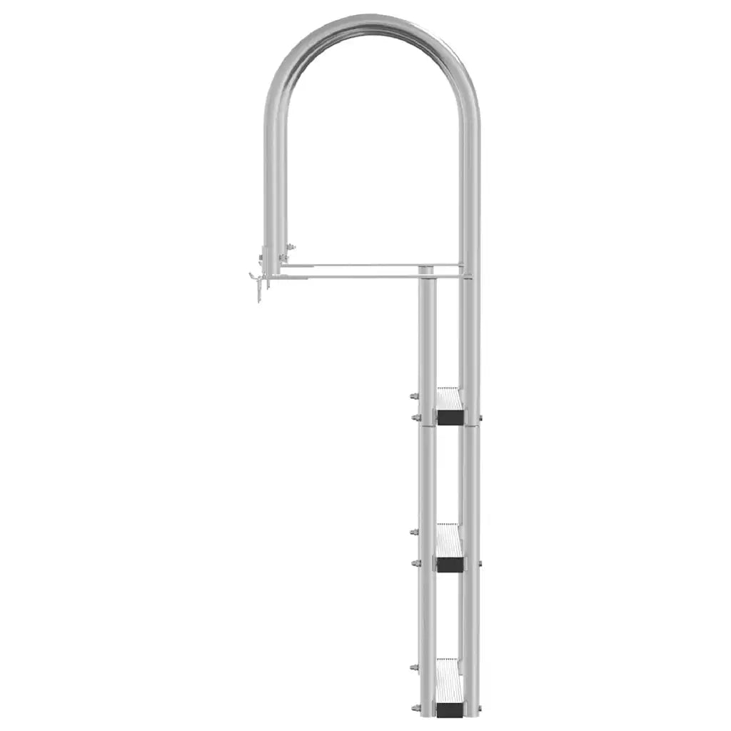 Scala da molo a 3 gradini Argento 45 x 11,5 x 134 cm Alluminio CFW5282930